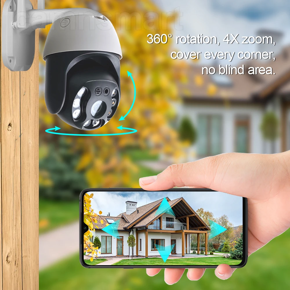 6MP Tuya WIFI Camera Security for Home Protection Outdoor CCTV Wireless Onvif NVR Smart Motion Detection Tracking Garden Monitor - Image 2