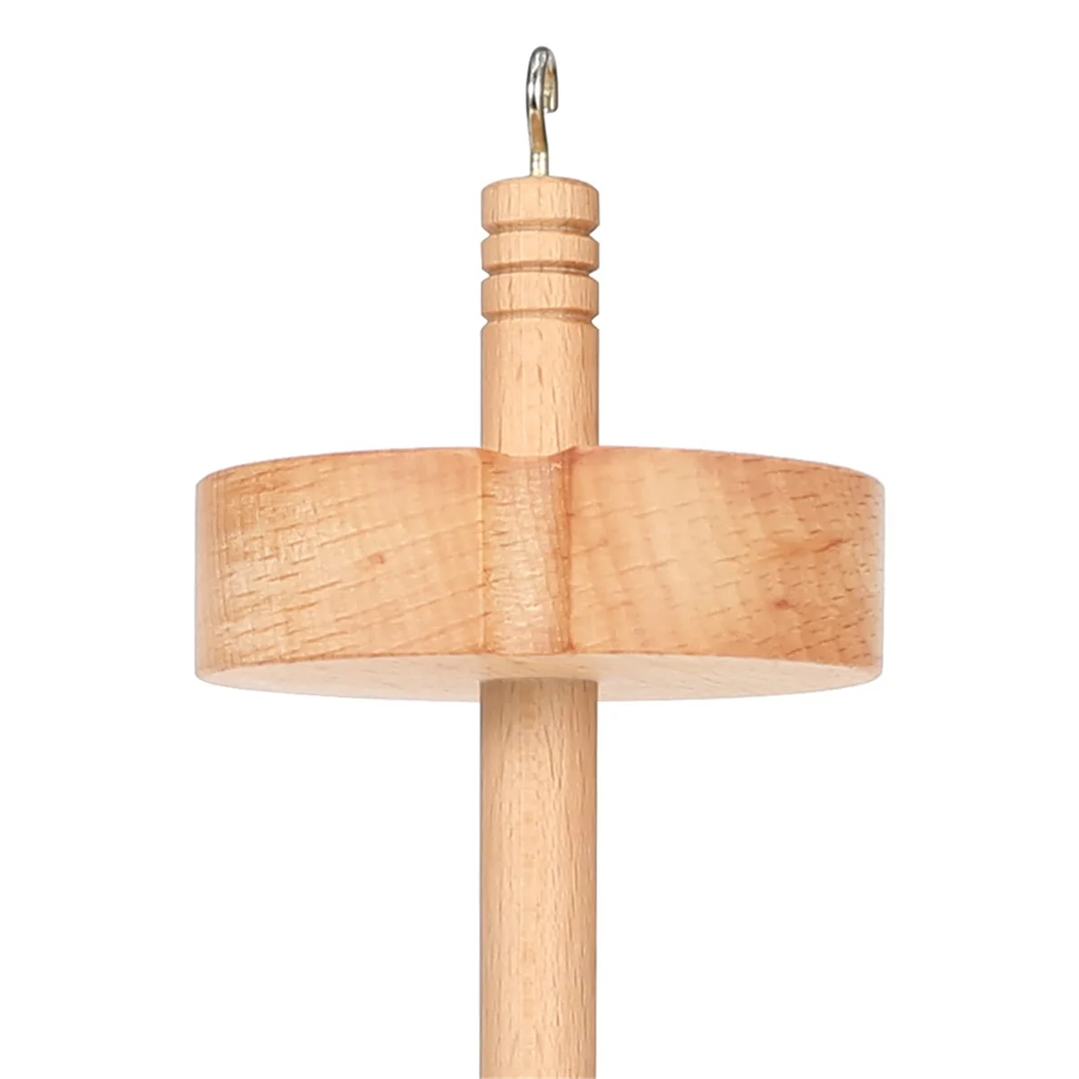 Drop Spindle Top Whorl Yarn Spinner for Crocheting Spin Spinning Wheel for Yarn Making Hand Carved Wooden Spindle Tool