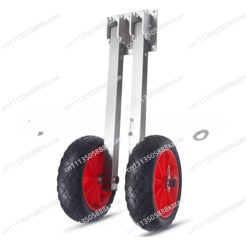Moving Tool 2Pcs Inflatable Boat Launching Wheel Weight Load Capacity Aluminum Frame Rubber Tire Ship