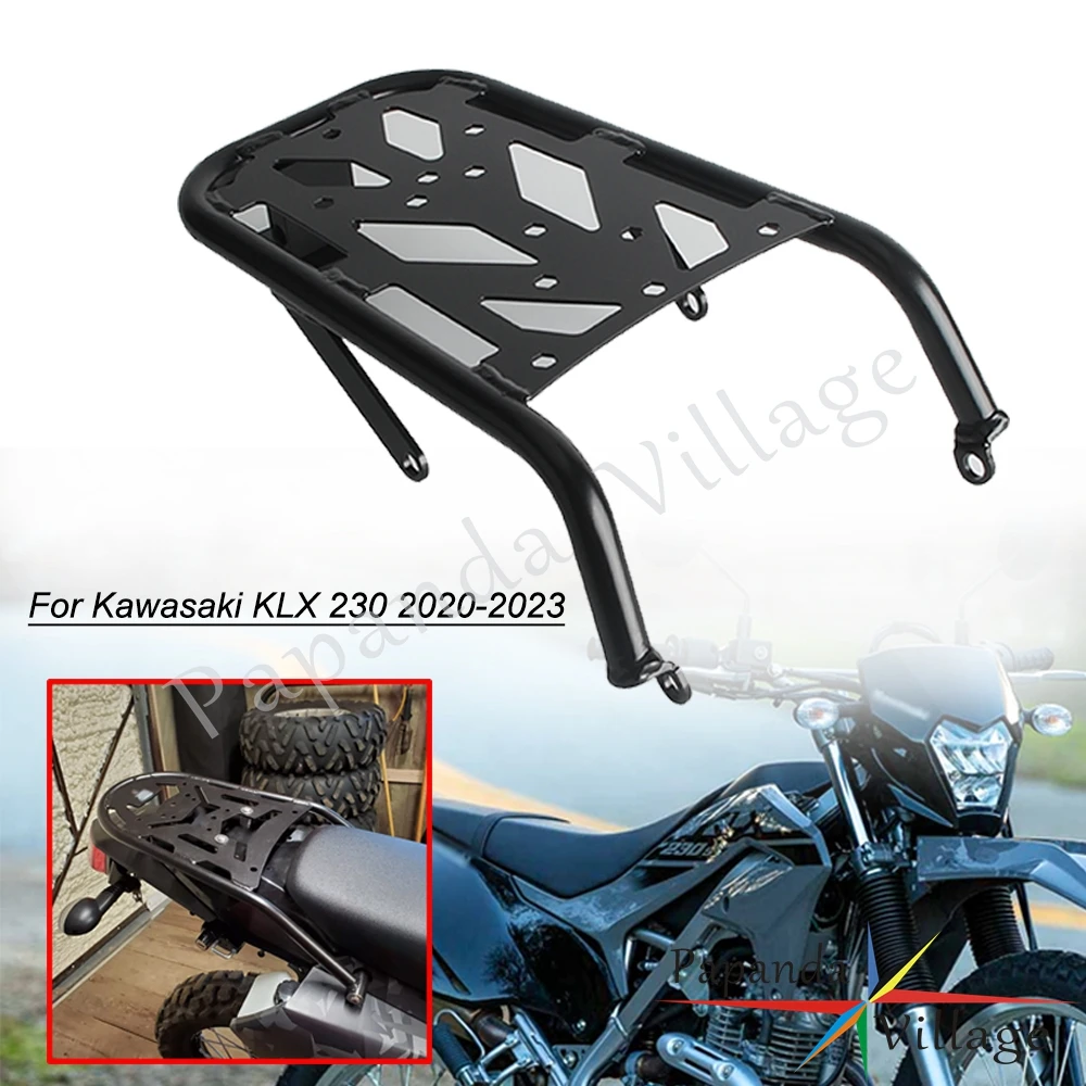 For Kawasaki KLX230 KLX 230 2020-2023 Motorcycle Rear Seat Luggage Rack Off-road Motocross Luggage Support Shelf Carrier Holder