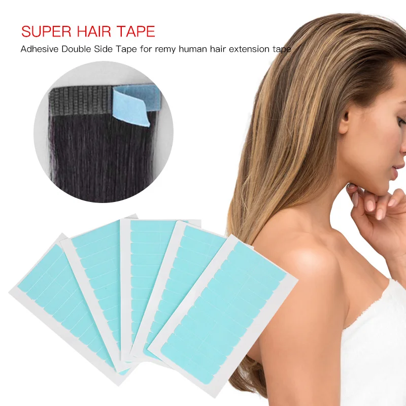 

Hair Extension Replacement Tape Invisible Lace Front Wig Tape Double Sided Wig Adhesive Tape for Lace Wig Toupee 5 Sheets