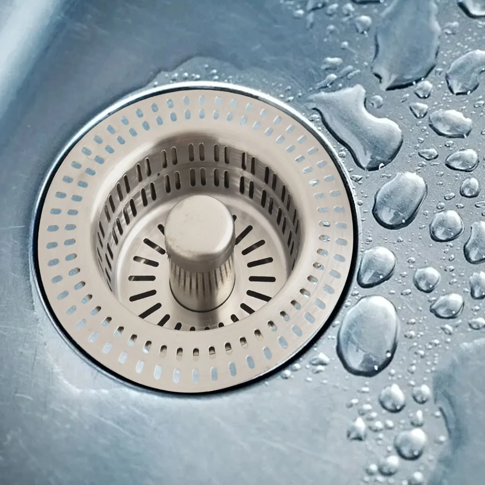 

For Standard Sinks Stainless Steel Sink Stopper Home Improvement Stainless Steel Filters Standard Sinks Easy To Use
