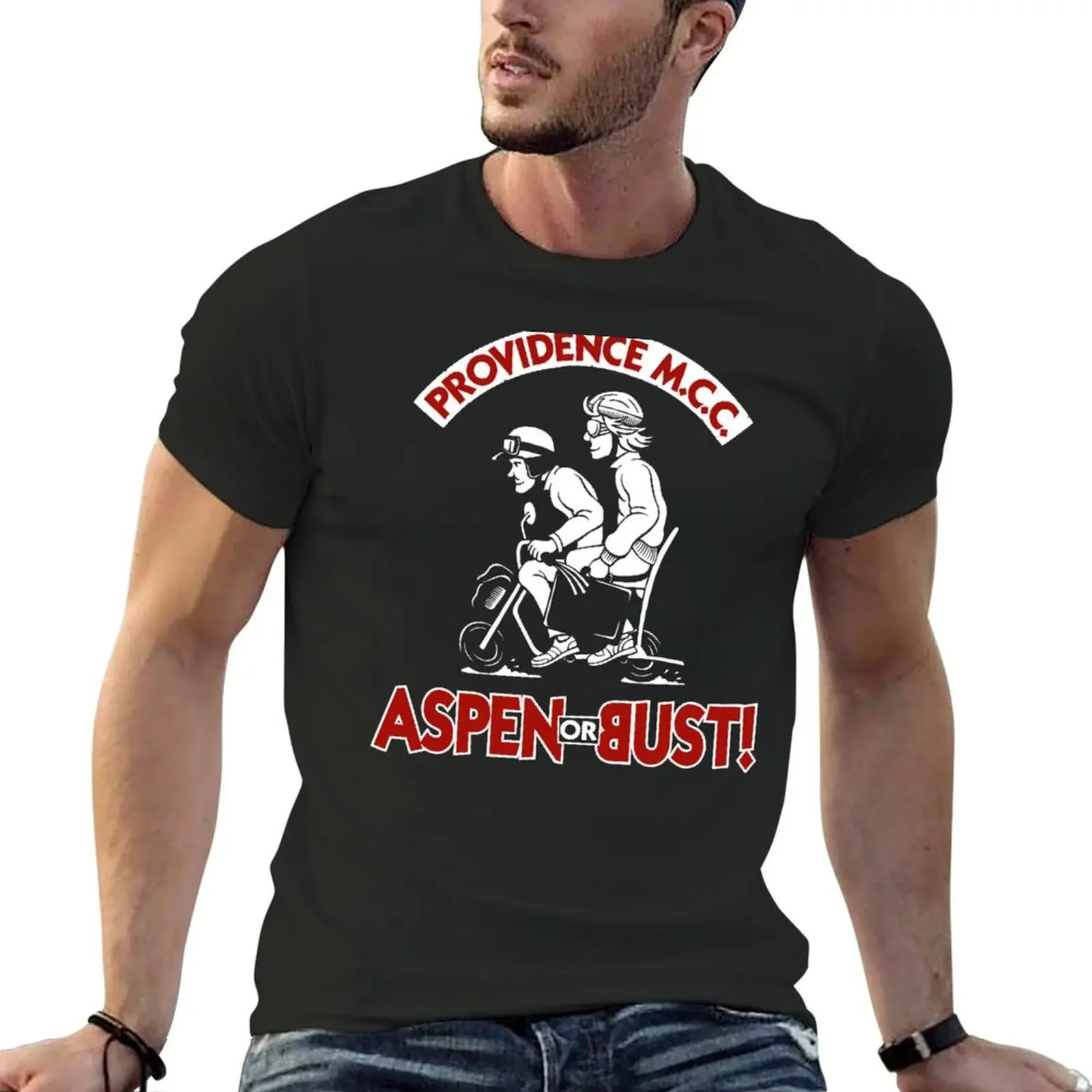 Aspen or Bust! T-Shirt custom shirt basketball graphic tees mens clothes