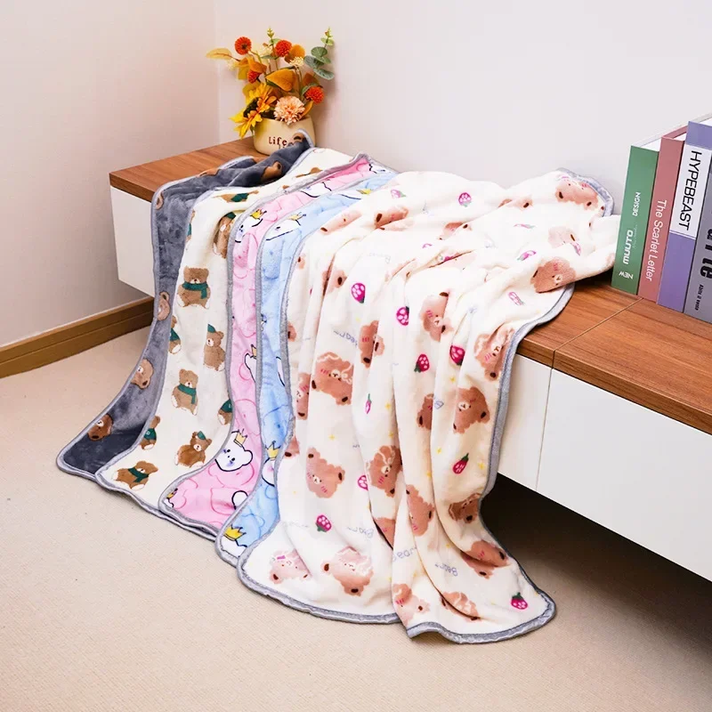 Fluffy Soft Blankets Warm Winter Dog Blanket Cute Pet Bed Sheet Warm Comfortable Cat Dog Cushion Blanket Manta Perros Mascotas