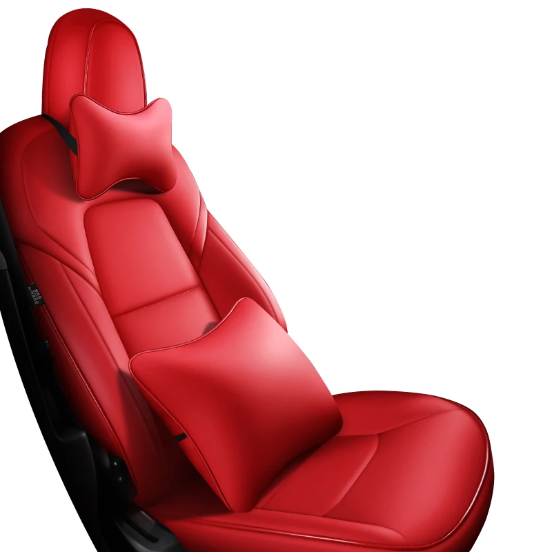 

Luxury Car Seat Cover for Tesla Model 3 Car Leather Seats Cover Customized Car Accessories Front Rear Seat Cover