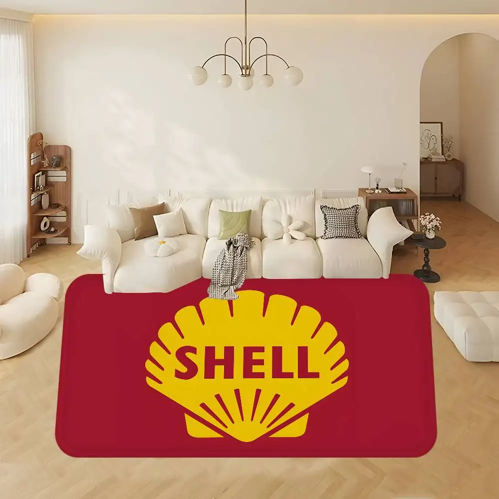 S-ShellS Bathroom Mat Non-Slip Laundry Room Mat Laundry Decor Balcony Child Living Room Toilet Rug