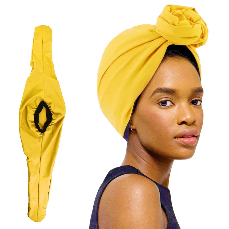 

New Elegant Retro Turban for Ladies Cotton Headband Women Muslim Headscarf Beanie Cap Hair Cover Cap African Head Wraps Bonnet