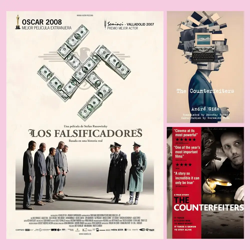 Film War Drama The Counterfeiters Poster Hanging Wall Art Mural Print for Living Room Home Styling and Gift Picks