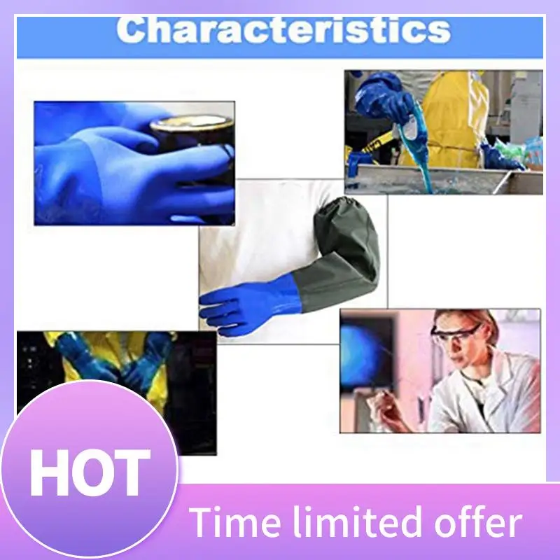 

B68A Waterproof Gloves Long Waterproof Gloves And Heavy Duty Waterproof Gloves For Harmful And Acid Work