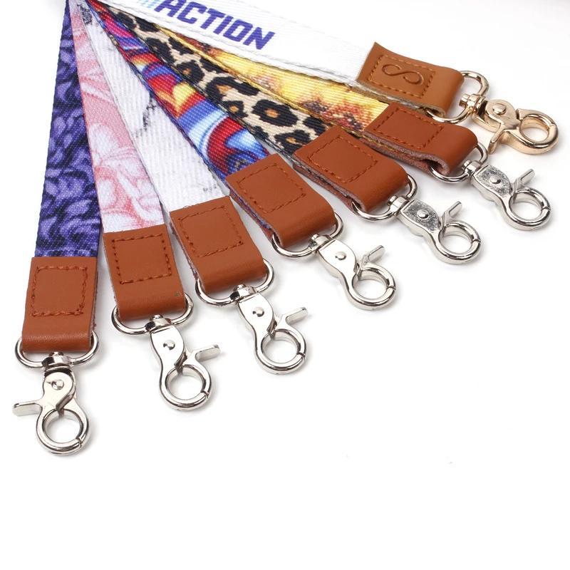 Manufacturer Promotional ID Card Holder Teacher Neck Printed Sublimation Nylon Polyester Custom Lanyards with Logo Custom