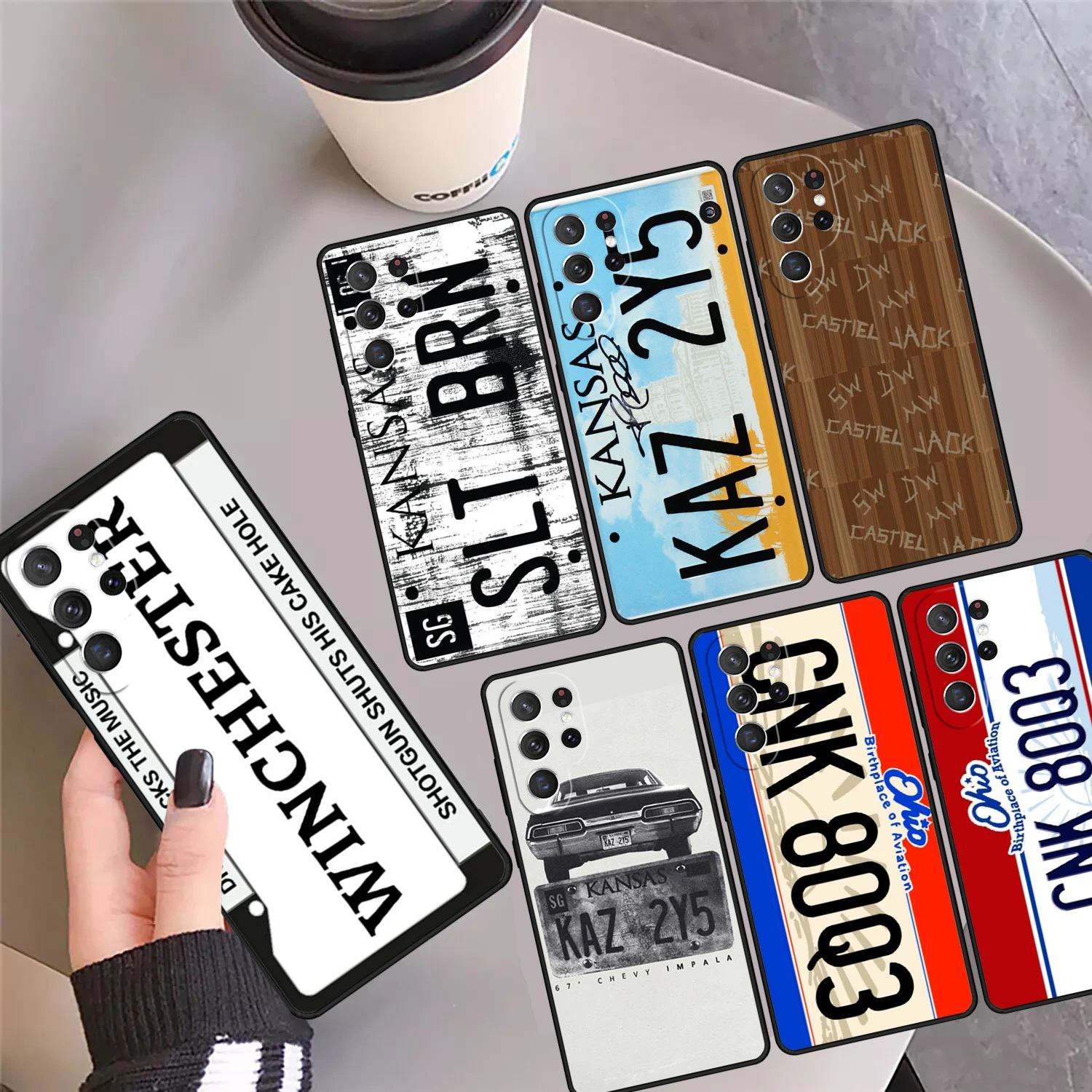 

Чехол для телефона «Сверхъестественное» с номерным знаком для Samsung Galaxy S24 S25 Ultra S23 S22 Plus S21 FE S20 Note 10 20 Pro