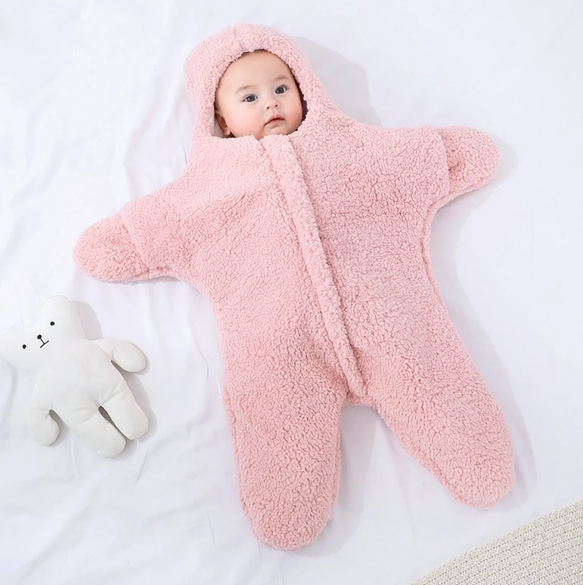 Warm Newborn Baby Sleepsack Starfish Soft Sleeping Bags For Baby Girl Boy 0-12 Months  Wrap Blanket Swadding Cotton