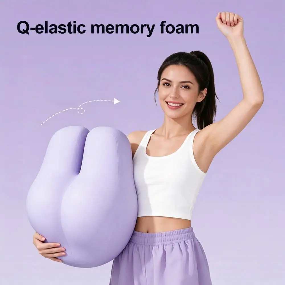 Knee Support Cushion for Bed Butt Shaped Memory Foam Pillow Ergonomic Leg Elevation Knee Cushion Stomach Sleeper for Prone