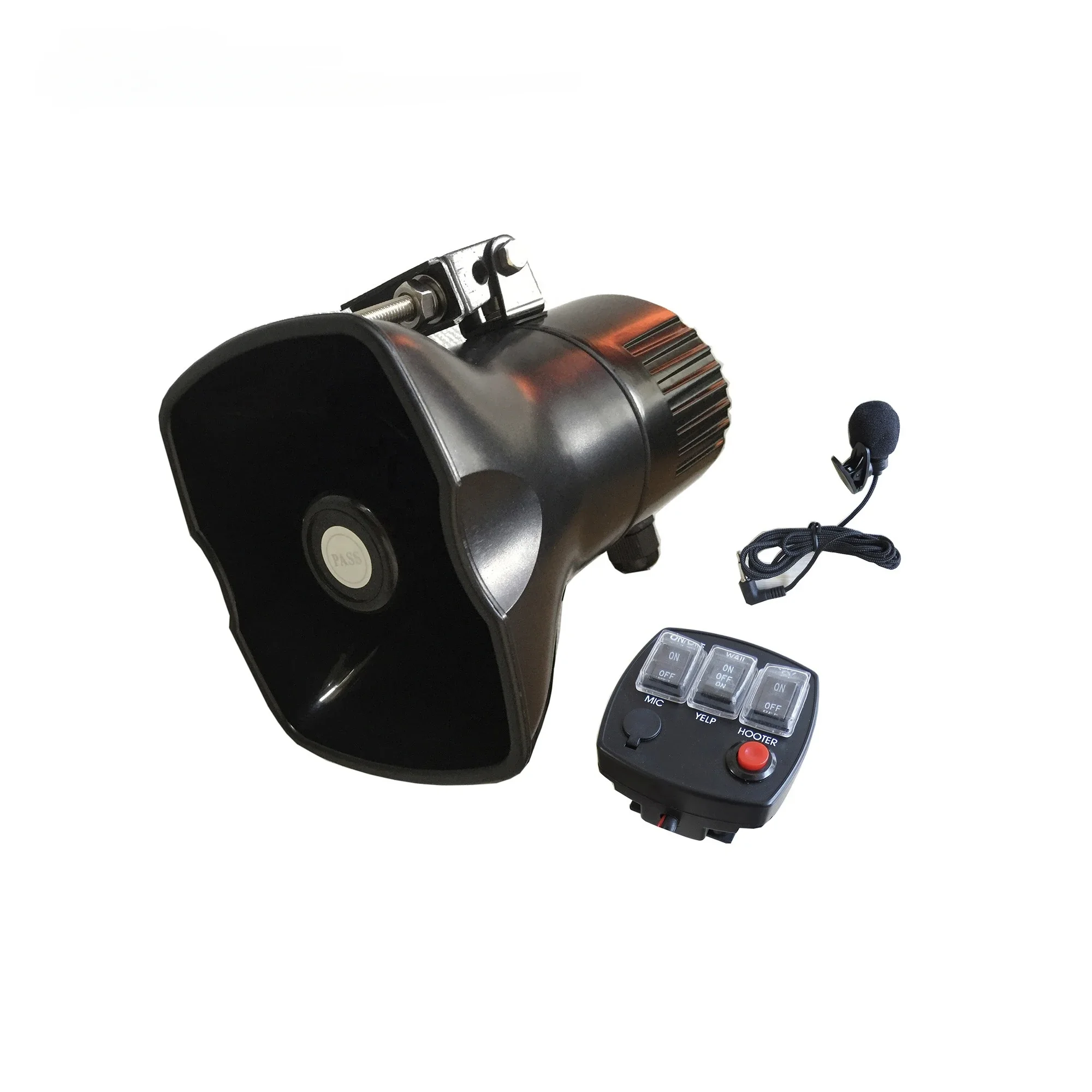 

30W motorcycle responding siren and speaker for motorbike with megaphone and alarm tones