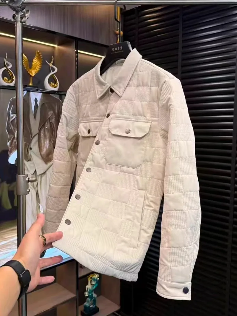 

Высококачественная мужская модная куртка с воротником-стойкой, новинка осенне-зимнего сезона, универсальная, элегантная, стильная.