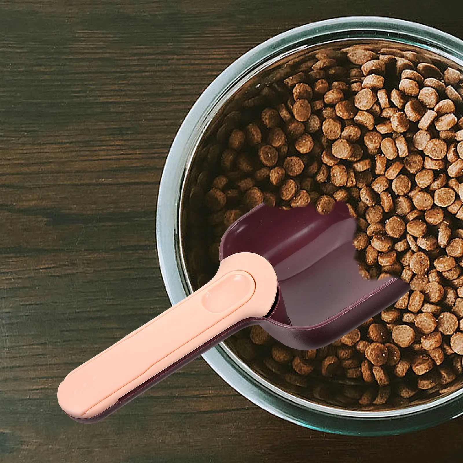 

Portable Dog Feeding Spoon Reusable Plastic Spatula Durable Small Measuring Tool For Cat Dog Supply Holder Feeding Helper Spoon