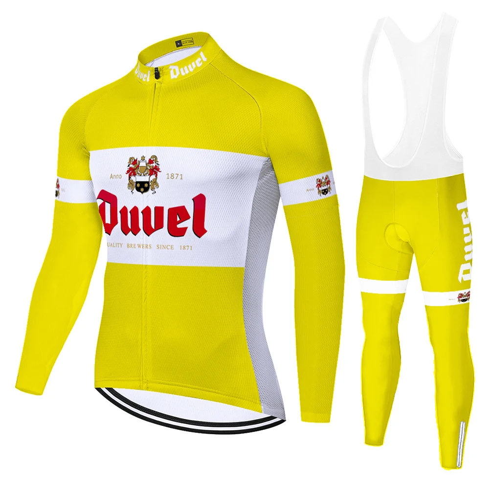 Duvel inverno primavera camisa ciclismo masculina roupas de bicicleta maillot manga larga roupa bicicleta fietskleding heren ropa ciclismo