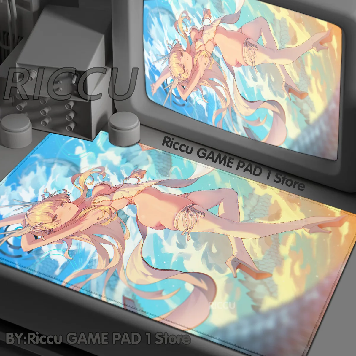 

Hot selling items Blue Archive Asuma Toki Mouse Pad Gamer Japan Desk Pc Cabinet Keyboard Gaming Mats Large Mause Pad Hentai