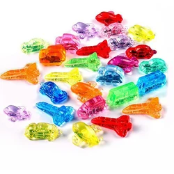 12Pcs Pirate Treasure Toy Diamonds Party Favors For Kids Goodie Bags Bus Plane Acrylic Gems Novelty Gifts Funny