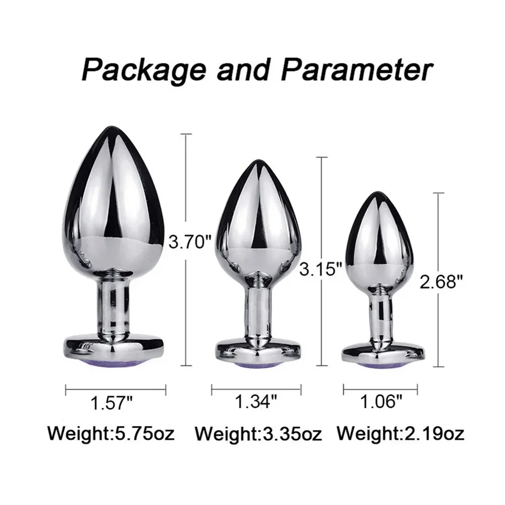 3PCS S/M/L Metal Anal Plug Butt Plug Sex Toy Butt Toy for Women Men Couples Gay Adult Game Masturbator Anal Diamond Sex Shop 18 - AliExpress 66 3PCS S/M/L Metal Anal Plug Butt Plug Sex Toy Butt Toy for Women Men Couples Gay Adult Game Masturbator Anal Diamond Sex Shop 18 - AliExpress 66
