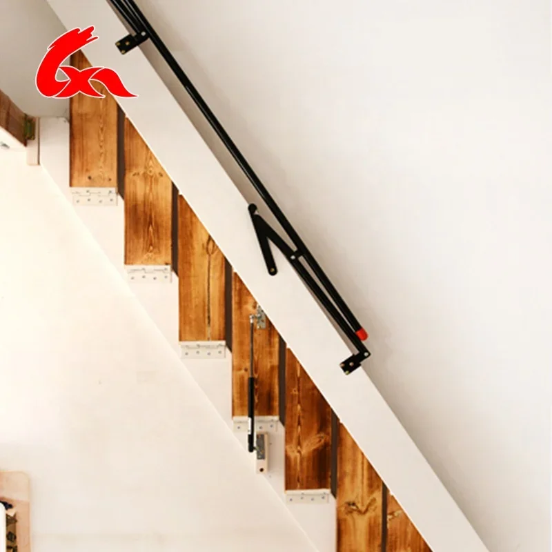 Standard Steel Retractable Automatic Telescopic Attic Ladders/remote Control Ladder/ladder with Handrail