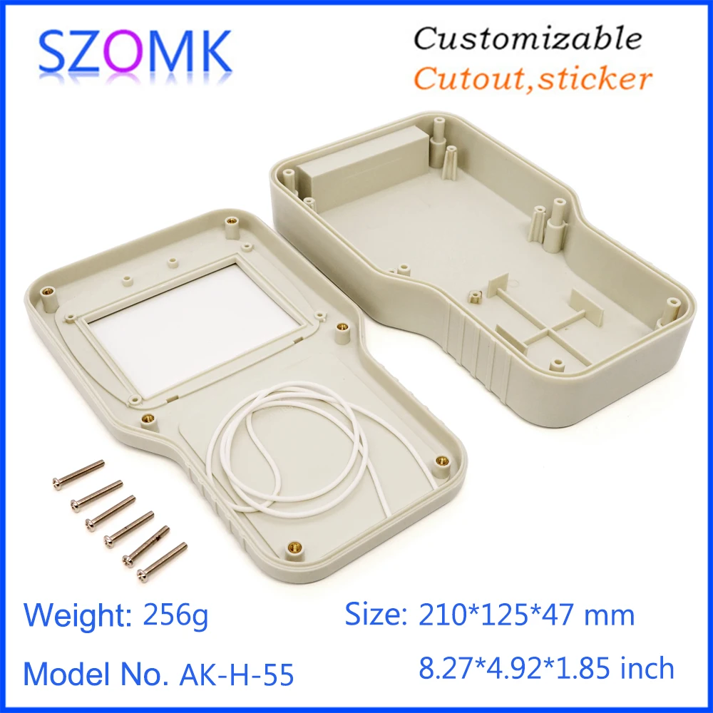 1Piece 210*125*47mm high quality abs plastic box for electronics project lcd screen plastic enclosure for electronics