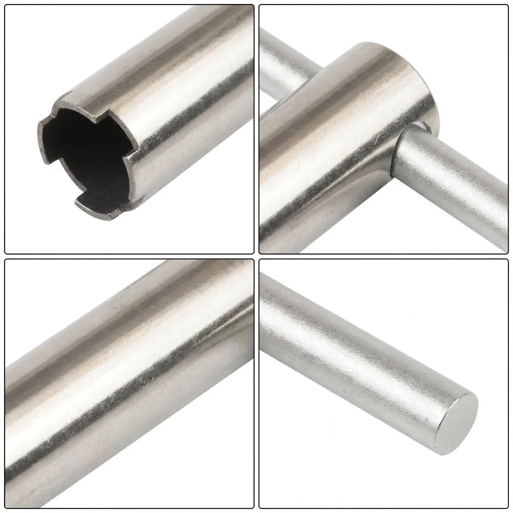1224 Faucet Disassembly Tool Aluminum Alloy Silver Cartridge Removal Puller For Shower Sink Valve Core Repair Maintenance