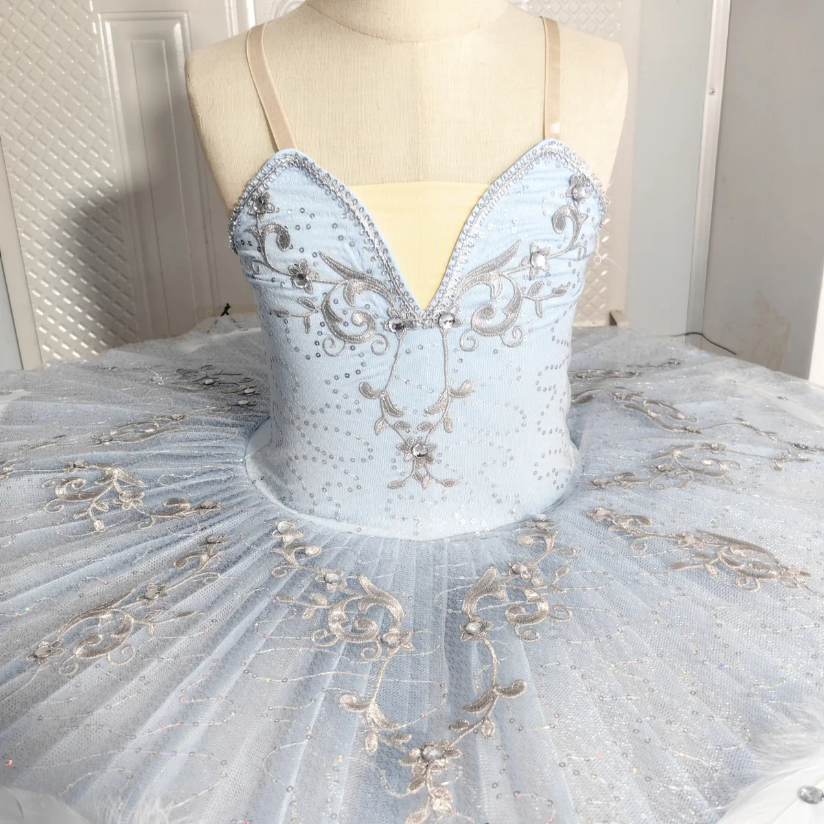 Children\'s Blue Bird Ballet Dress Performance Dress Girls\' Ballet Puffy Dress TUTU Skirt Stage Performance Clothing Professional
