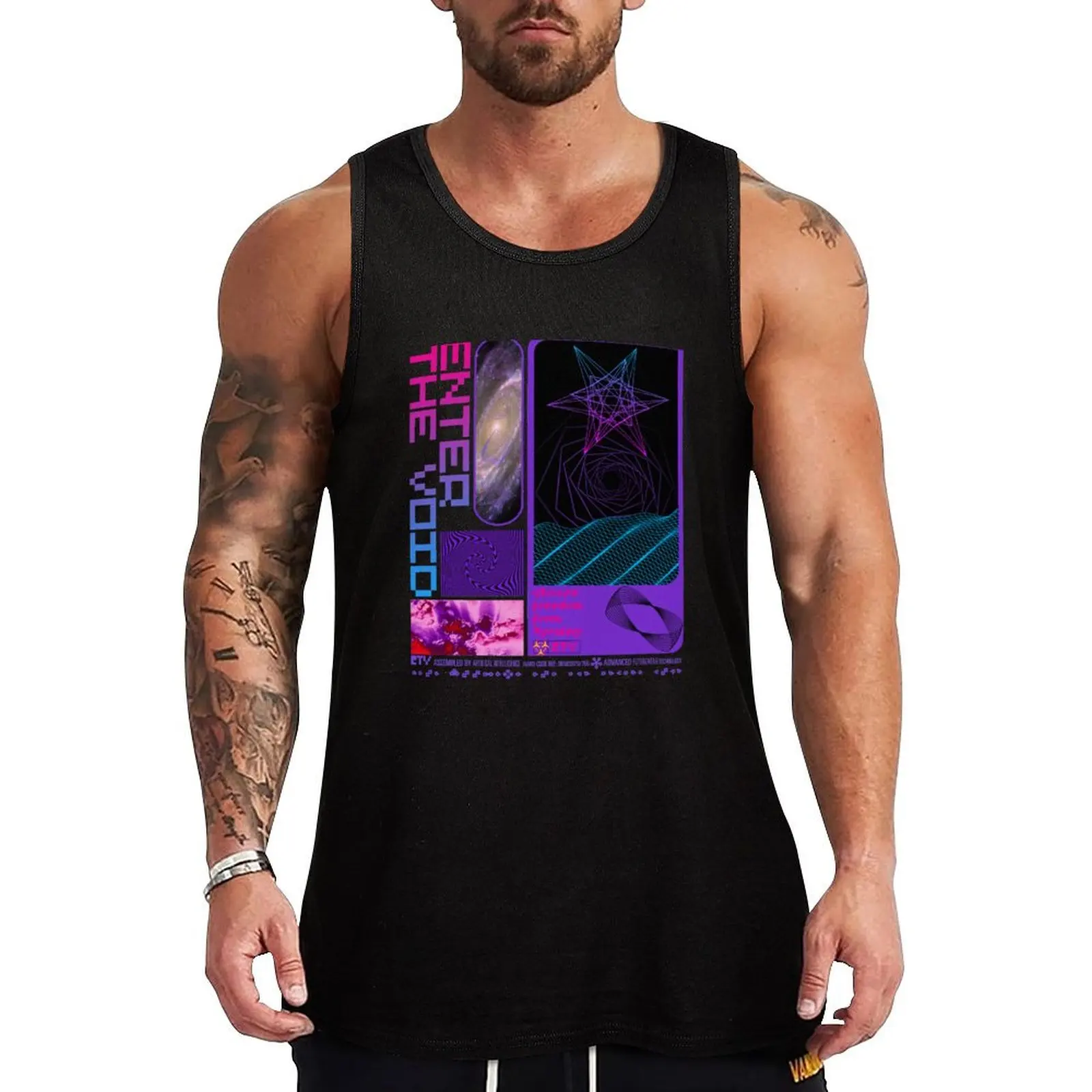 

Enter the Void Tank Top Sweat Wicking Tank Top Gym Workout Quick Dry Shirt