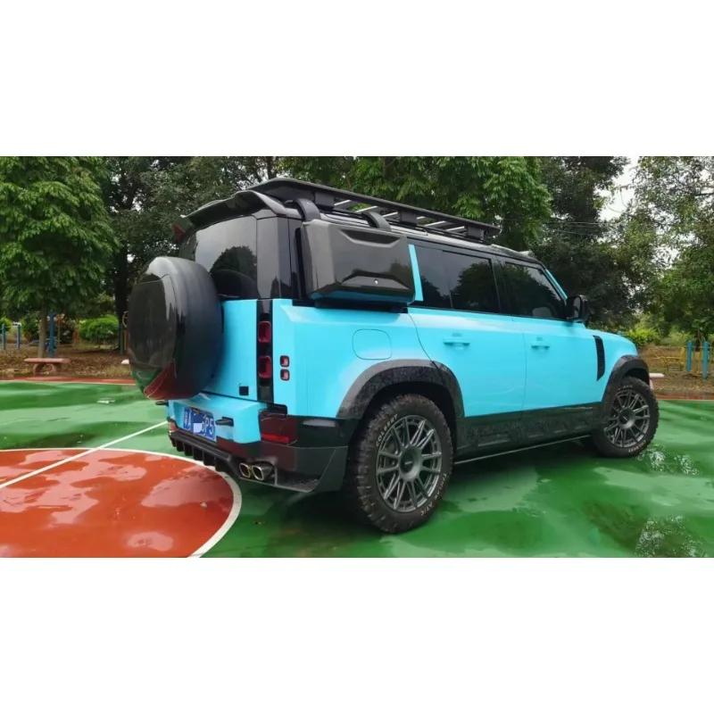 Spare Parts For CarsCarbon Fiber Body Kit Car Part For Range Rover Defender Carbon Fiber Rear WingBody Kit Retrofit Kitfacelift