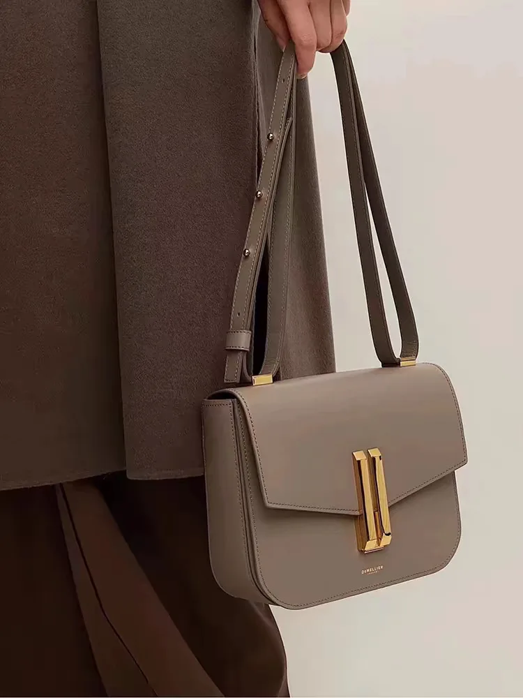 2025 Nieuwe klassieke tofu tas lederen schoudertas crossbody tas kleine vierkante tas uniek creatief klein formaat merk