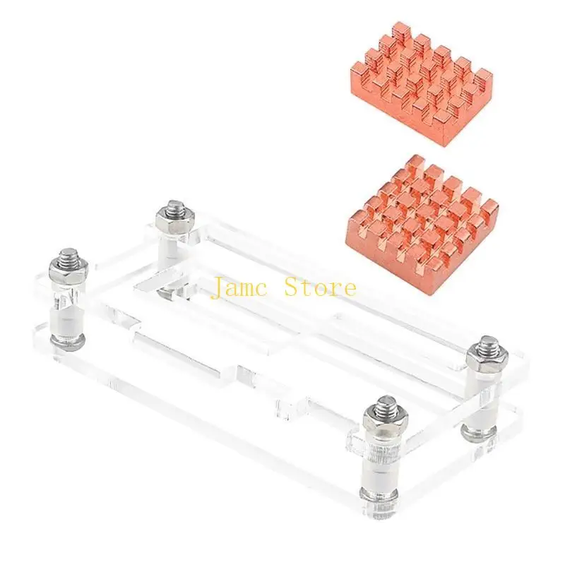 LX0B Zero2W Clear Acrylic Case Clear Cover Box Mainboard Display Box