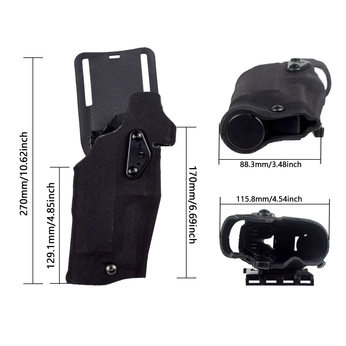 Tactical Pistol Holster Glock 17 Compatible Surefire X300 Ultra Light Holsters QLS Quick Mount Adapter Leg Shroud Drop