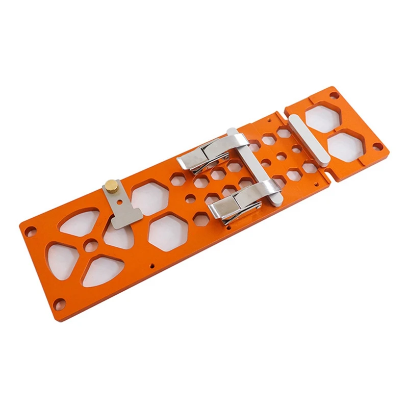 1 Piece 340Mm Right Angle Circular Saw Guide Rail Orange & Silver Aluminum Alloy For Festool And For Makita Guide Rail