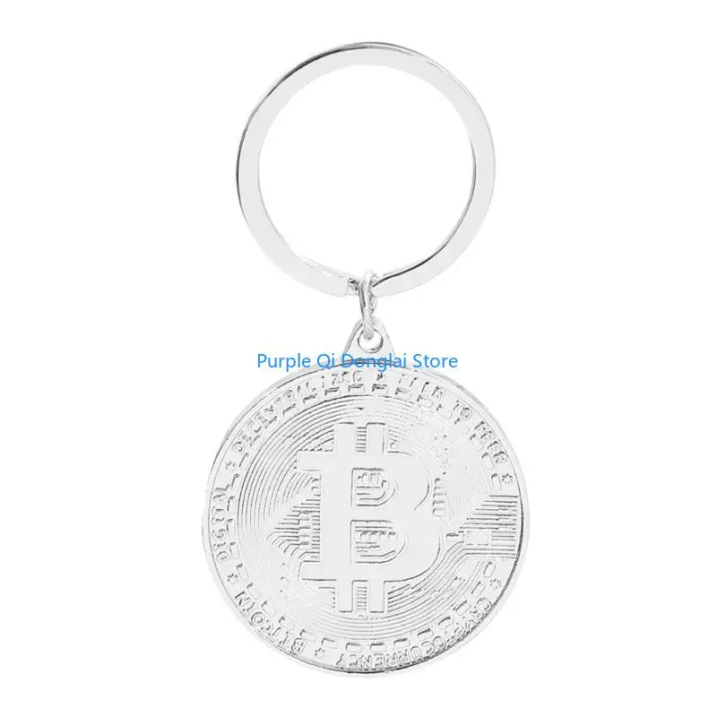 L21E Cryptocurrency Memorabilia Keychain Metal Coin Designs Lovers Present