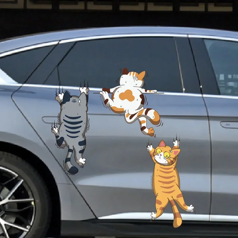 

Cute little cat car self-adhesive paper decorative accessories,