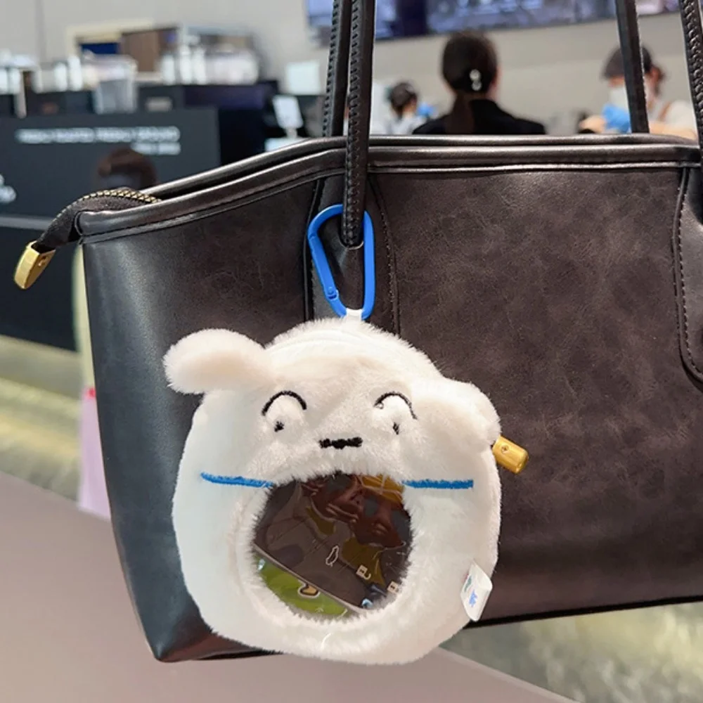 Genuino Crayon Shin-Chan Cartoon Portamonete Portachiavi Kawayii Cuffie Cavo dati Borsa portaoggetti portatile Zaino Regalo decorativo