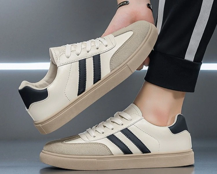 Neue Retro Herren Freizeitschuhe Rutschfeste Weiße Schuhe Boardschuhe Deutsche Armee Trainingsschuhe – Detail 8