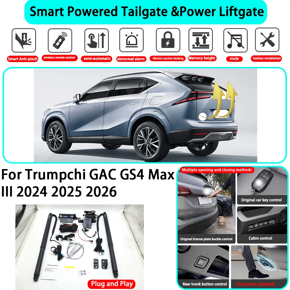 for Trumpchi GAC GS4 Max III 2024 2025 2026 OEM Smart Automatic Powered Tailgate Electric Power Tailgate Lift Kit Key Close