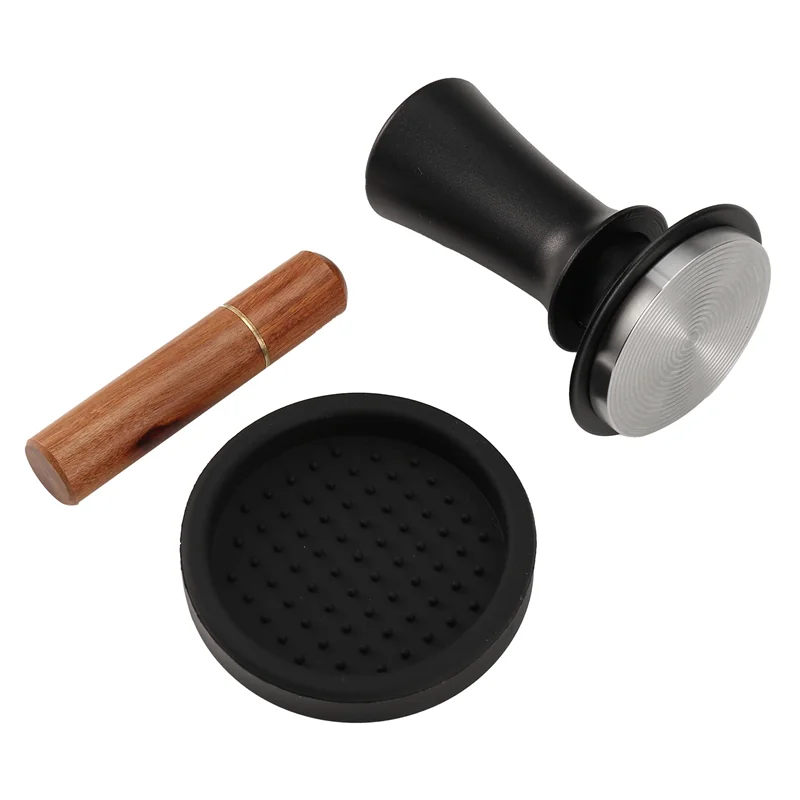 Prensa de café expreso YCOC de 51Mm con herramienta WDT calibrada con resorte, con alfombrilla de silicona, para máquina de café expreso fácil de usar