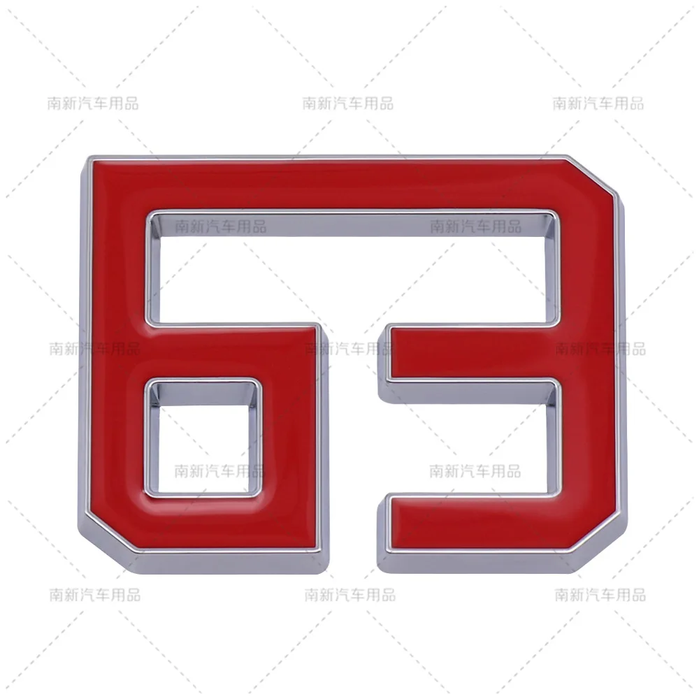 for Car 63 digital stereo modification metal car sticker 63 label emblem