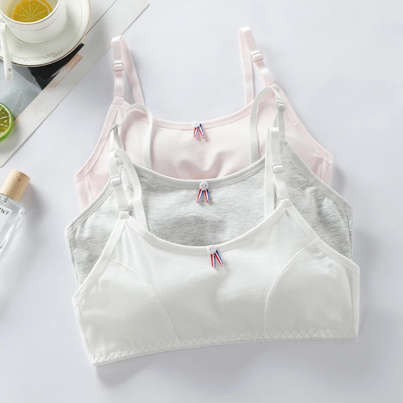 Underwear for female students in middle and high school, bras for girls without steel rings, small bras, thin, anti convex, comf