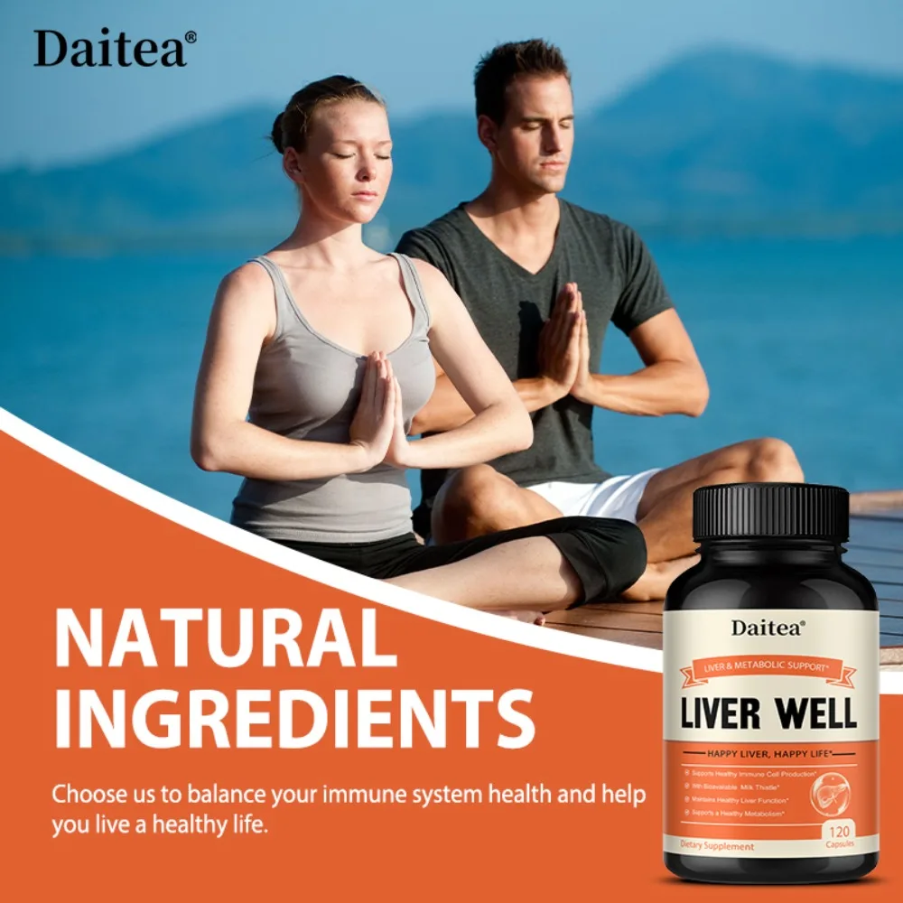 Milk Thistle - Liver Detoxification and Cleansing Repair, Healthy Liver Function, Support Immune, Digestive Health, 120 Capsules