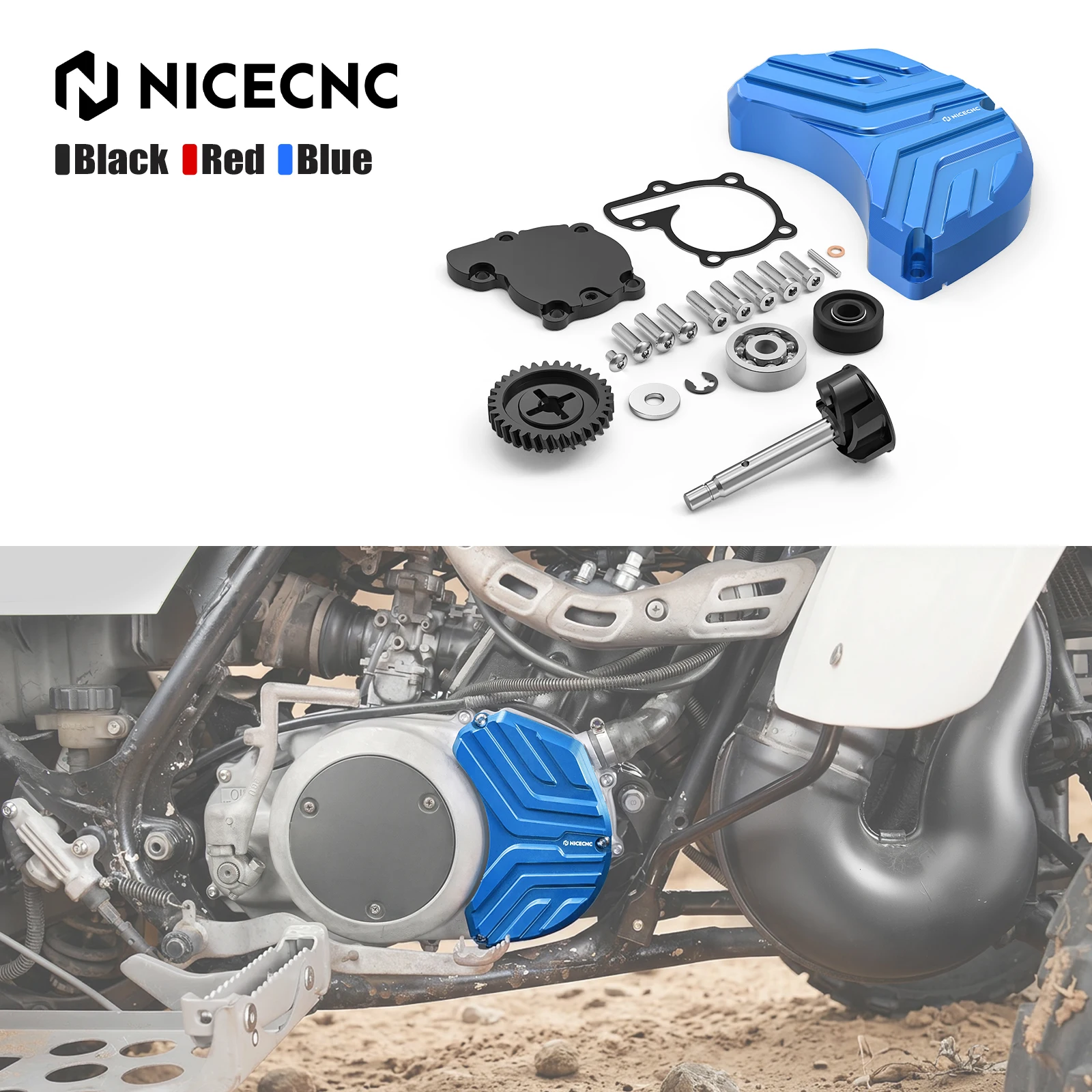 NICECNC Water Pump Cover Guard Protector For Yamaha Banshee 350 YFZ350 1987-2006  4L0-12450-01-00 Aluminum ATV Accessories