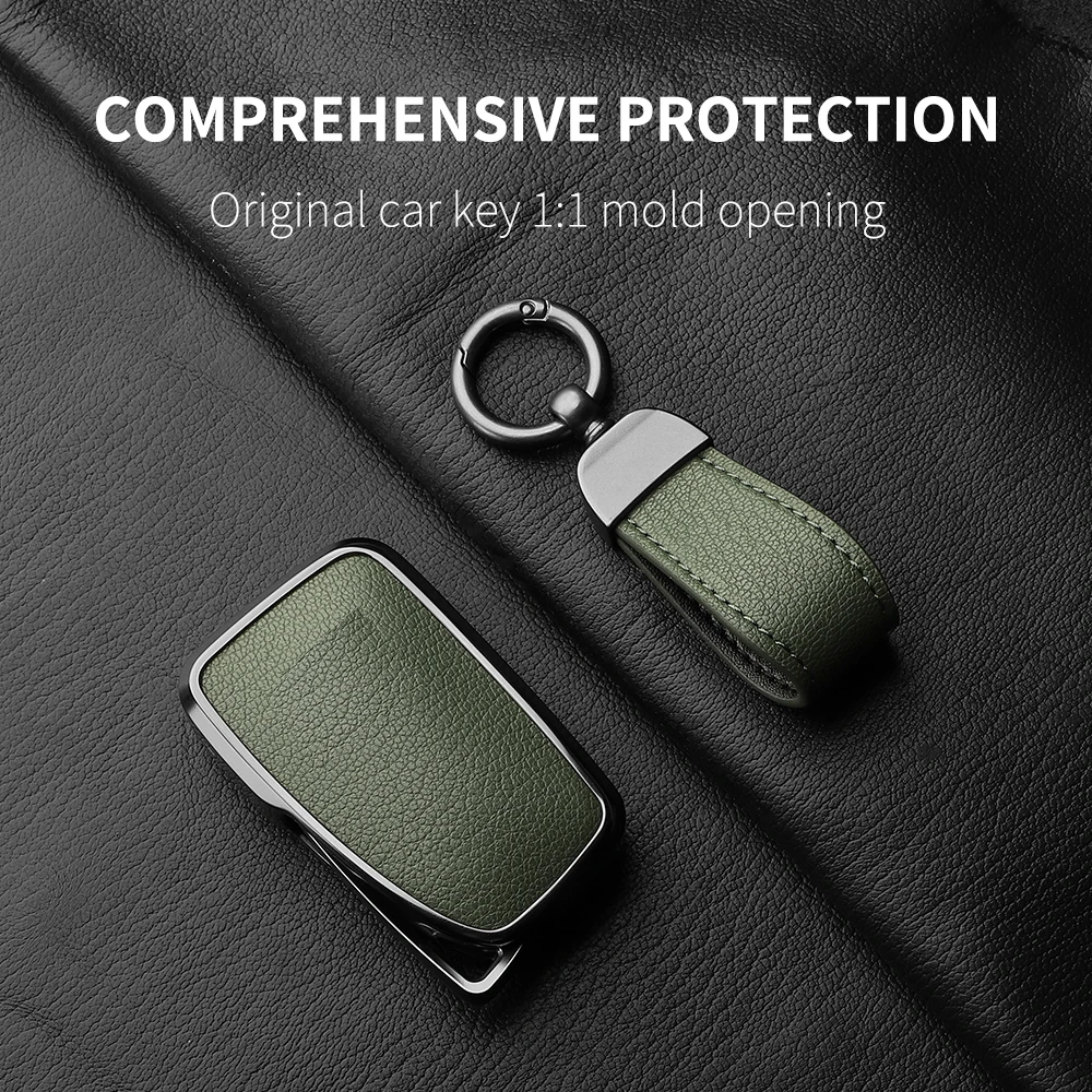 Aluminum Alloy Goatskin Car Key Case Cover For Lexus 300h 350 NX RX GS 250 IS 250 350 ES 300h RC 200 250 350 LS 450h 300h