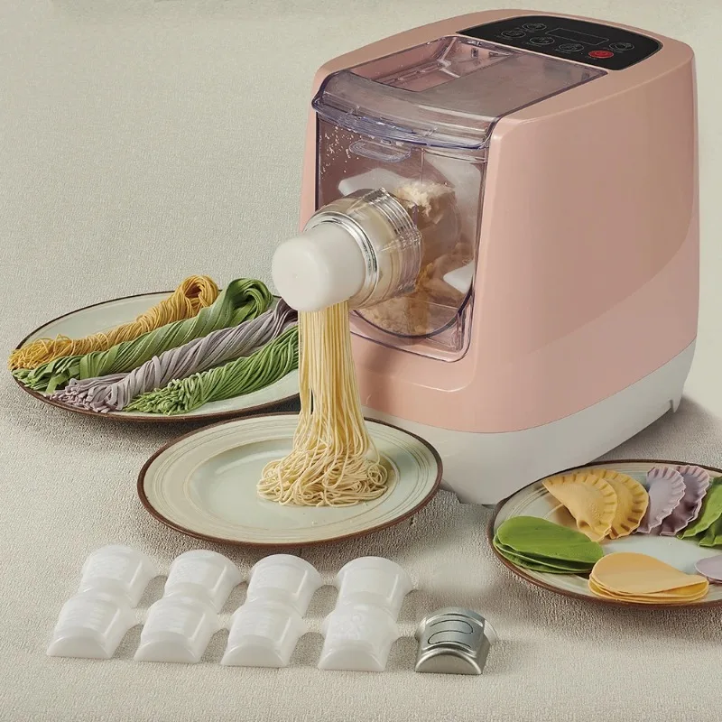 Pequeña extrusora de macarrones, espaguetis, eléctrica, automática, para el hogar, Mini máquina de procesamiento de Pasta, fabricante de fideos