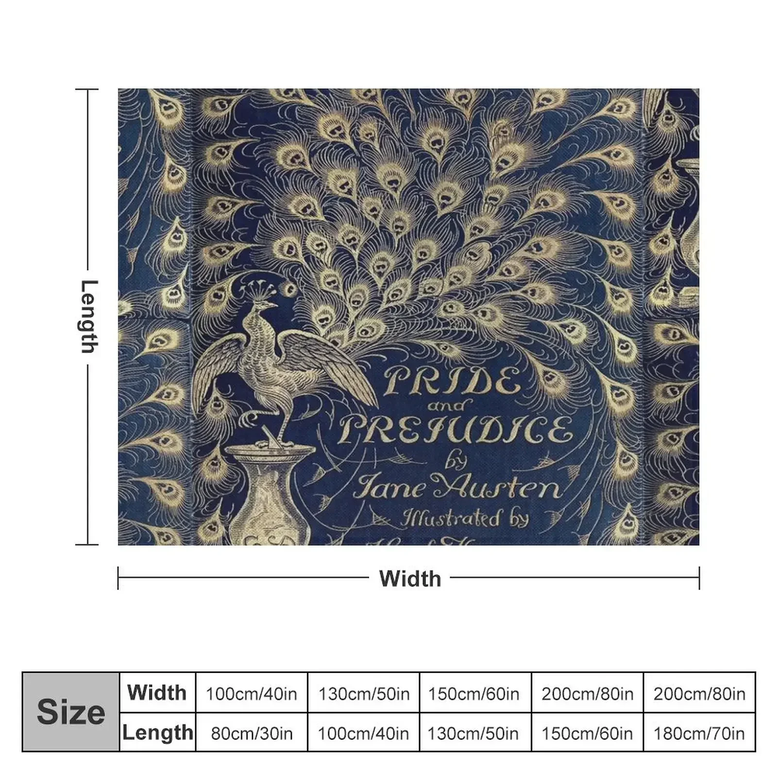 Pride and Prejudice Peacock Cover Throw Blanket Bed covers for winter Sleeping Bag Cute Blankets