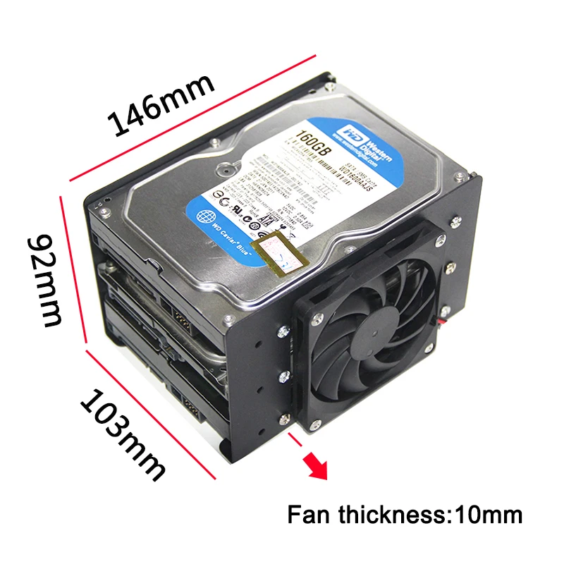 3.5 Inch Mechanical Hard Disk Bracket Desktop Computer Case HDD Expansion Support Hard Disk 2/3 layers Holder