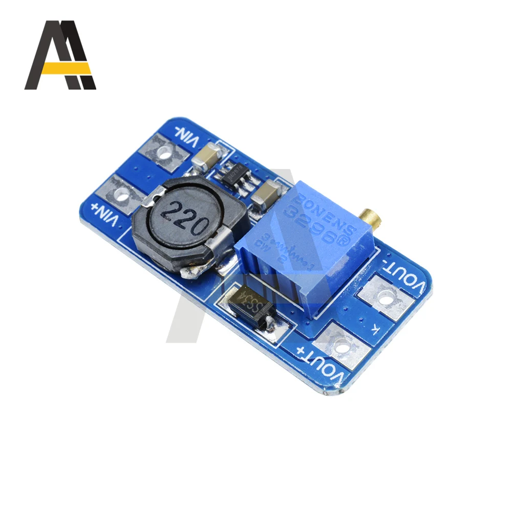 MT3608 دفعة وحدة DC-DC تصعيد محول الداعم وحدة امدادات الطاقة مجلس 2A ماكس 2 فولت-24 فولت إلى 5/9/12/28 فولت لاردوينو
