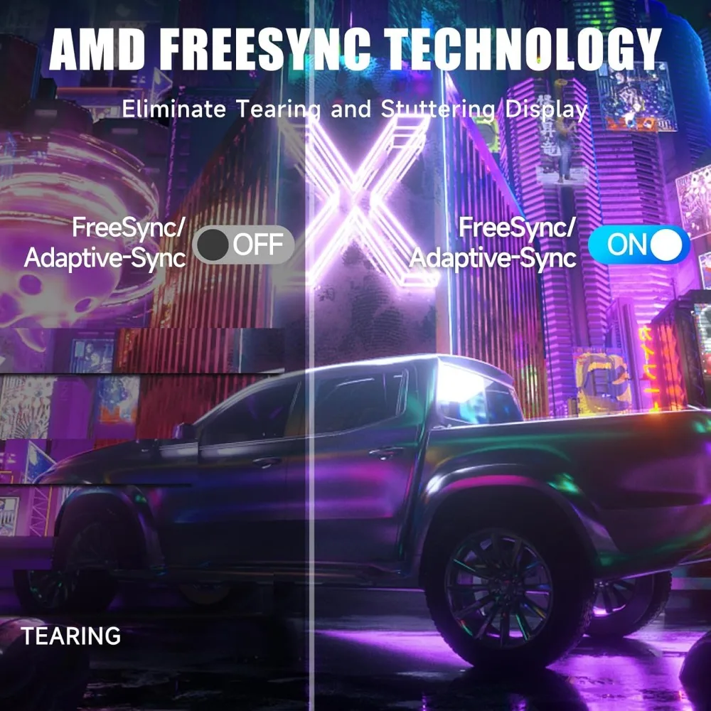 شاشة منحنية FHD ، مصابيح قوس قزح ، معدل تحديث Hz ، العناية بالعين ، شاشة عرض P ، FreeSync ، متوافق مع G-Sync ، 27 بوصة